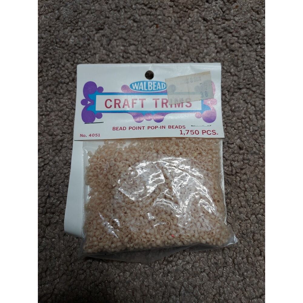 New Tan Walbead Craft Trims Bead Point Pop-in Beads